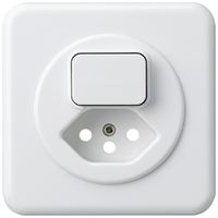 UP-Frontset basico 86×86mm weiss für Kleinkombi S3/Typ 13