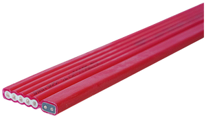 Flachkabel Woertz Combi 5×2.5+2×1.5mm² halogenfrei rot Cca