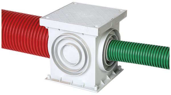 Bodendose KSR-Quadro 400×400 grau