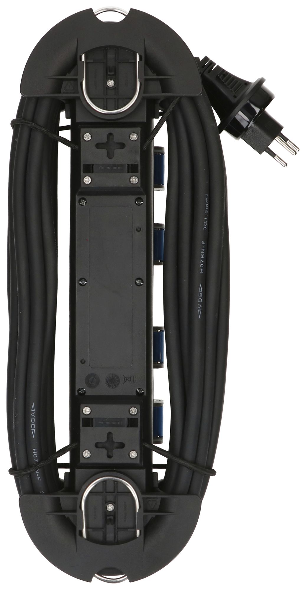 Steckdosenleiste MAX HAURI Construct Line 10m 4×T13 IP55 90° schwarz