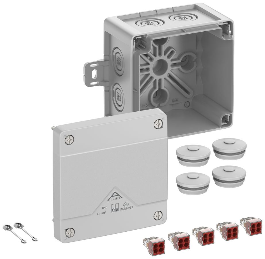 Scatola di derivazione AP Spelsberg Abox Pro 040 AB-4² 102×102×70mm IP69 gr