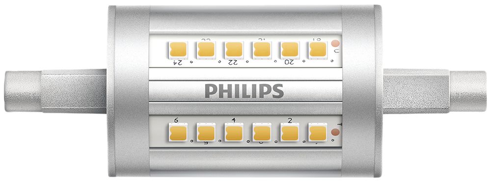 Lampada LED CorePro R7s 7.5…60W 3000K 950lm Ø29×78mm, chiaro