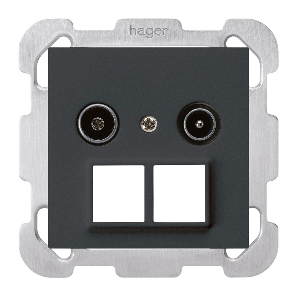 UP-Antennendose R/TV HMS kallysto B 14dB schwarz