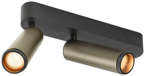 LED-Spot SLV GRIP SPOT M 28W 2920lm 2700K WB DIM 274×147×106mm schwarz/bronze