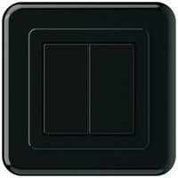 Pulsante KNX INC Hager BA basico C doppio 86×86mm nero