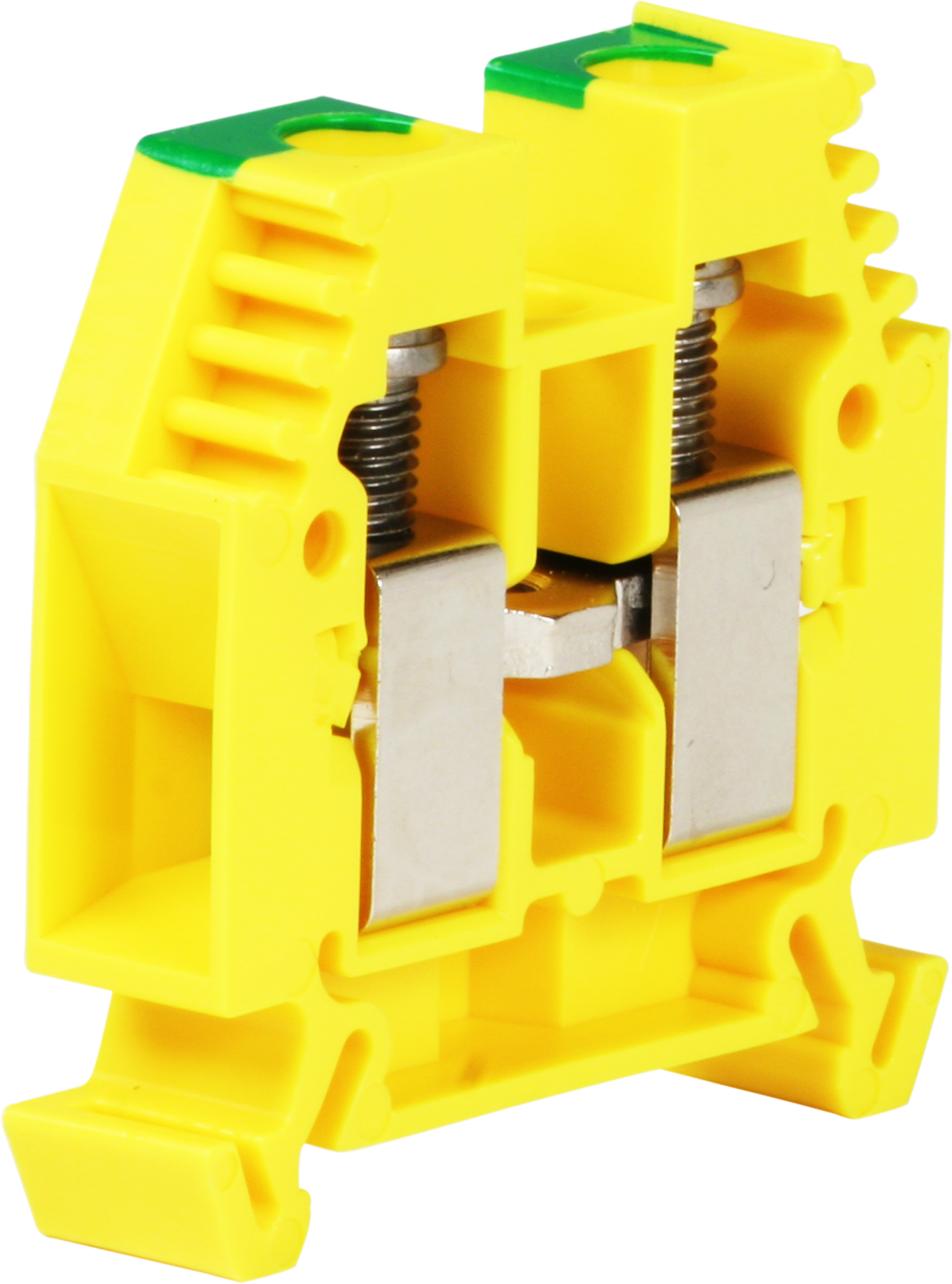 Borne de passage joignable Woertz 6…16mm² 76A 1000V vis 2×1 rail DIN 35mm vt-jn