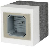 Geräteträger mit Einlasskasten quadratisch/E, 160…200mm