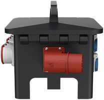 Stromverteiler EverGum maxi 40A 1×FI 10×LS 6×T23 2×T25/CEE16 1×Stecker