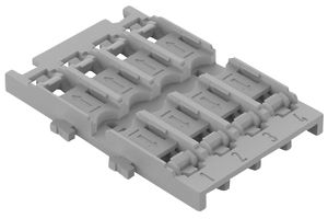 Adaptateur de fixation WAGO s.décharge d.traction 8×4mm² pied pourmontage gris