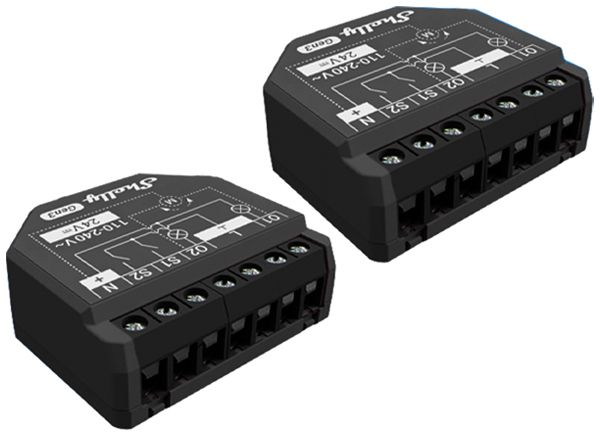 EB-RF-Schaltaktor Shelly 2PM Gen3 Bt/Wi-Fi 2-Kan 110…240V 2Stk