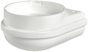 Sockel Hugentobler WALL 230 für XLF RGB/SIR-E LED S/M, weiss 100×115×61mm