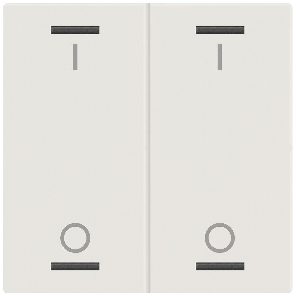 Bascule MDT TAL-60W2B11.02 1t/4a p.touches tactiles blanc mat "I/O"