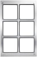 UP-Gehäuse für Türsprechanlage Hager elcom.modesta 3×2 2-Draht m.Rahmen, Edelst.