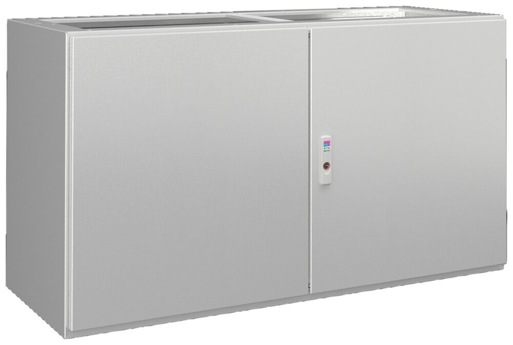 Partie inférieure Rittal CX 1200×675×500mm acier 2×portes gris IP55