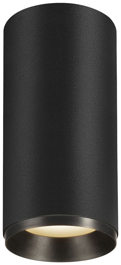 Plafonnier LED SLV NUMINOS L PHASE 28W 2430lm 3000K 24° Ø100×213mm noir
