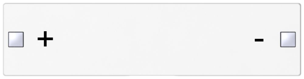 Taste SIDUS 4/8f zu Tastsensor mit Aufdruck +/-, weiss