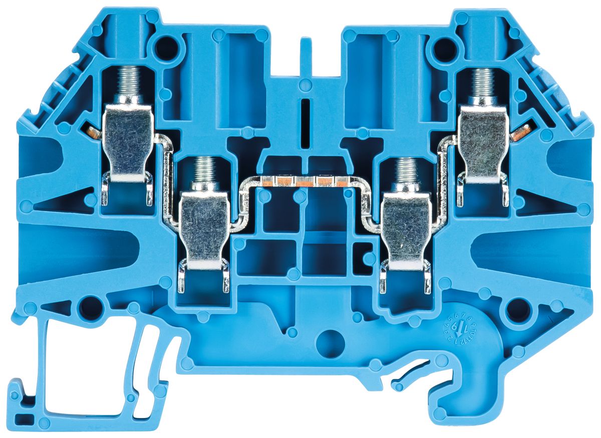 Borne de passage joignable Wieland WT 4 D2/2 BL 0.14…6mm² 32A 500V bleu