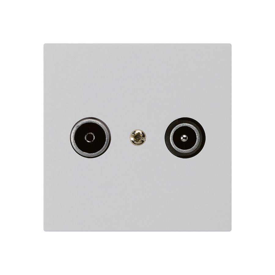 UP-Antennendose kallysto R/TV 19dB Durchgangsdose hellgrau