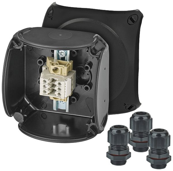 Boîte de dérivation AP Hensel RX 0203 AX Ex-2/22 3×2.5mm² 93×93×62mm IP66 no
