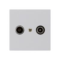 UP-Antennendose kallysto R/TV 23dB Durchgangsdose hellgrau