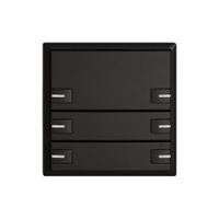 KNX-Taster RGB EDIZIO.liv SNAPFIX® Temperaturfüh.RGB-LED 6×T 1-Tbed.sz