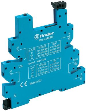 Zoccolo per relè Finder MasterBASIC p.relè Serie 34, 230…240VAC mors.a vite