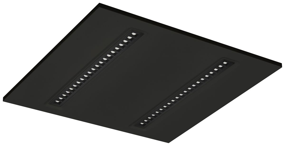 LED-Panelleuchte Sylvania OptiClip R 600 PIR 34W 4150lm 840 IP20/40 DIM schwarz