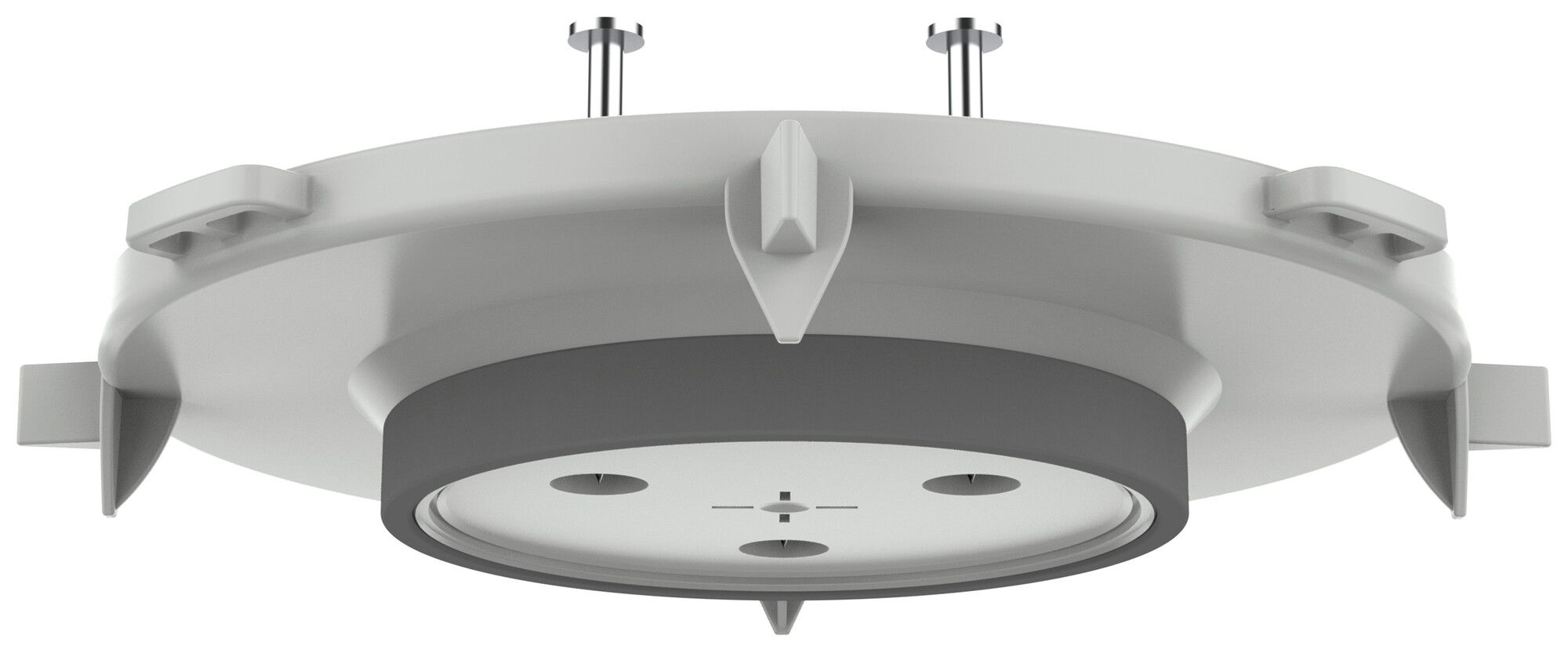 Élément frontal LIGHT-BOX Ø68mm béton apparent TFC 850°C gris
