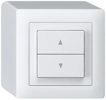 AP-Storenschalter kallysto weiss mit 2 Funktionstasten Steckklemmen