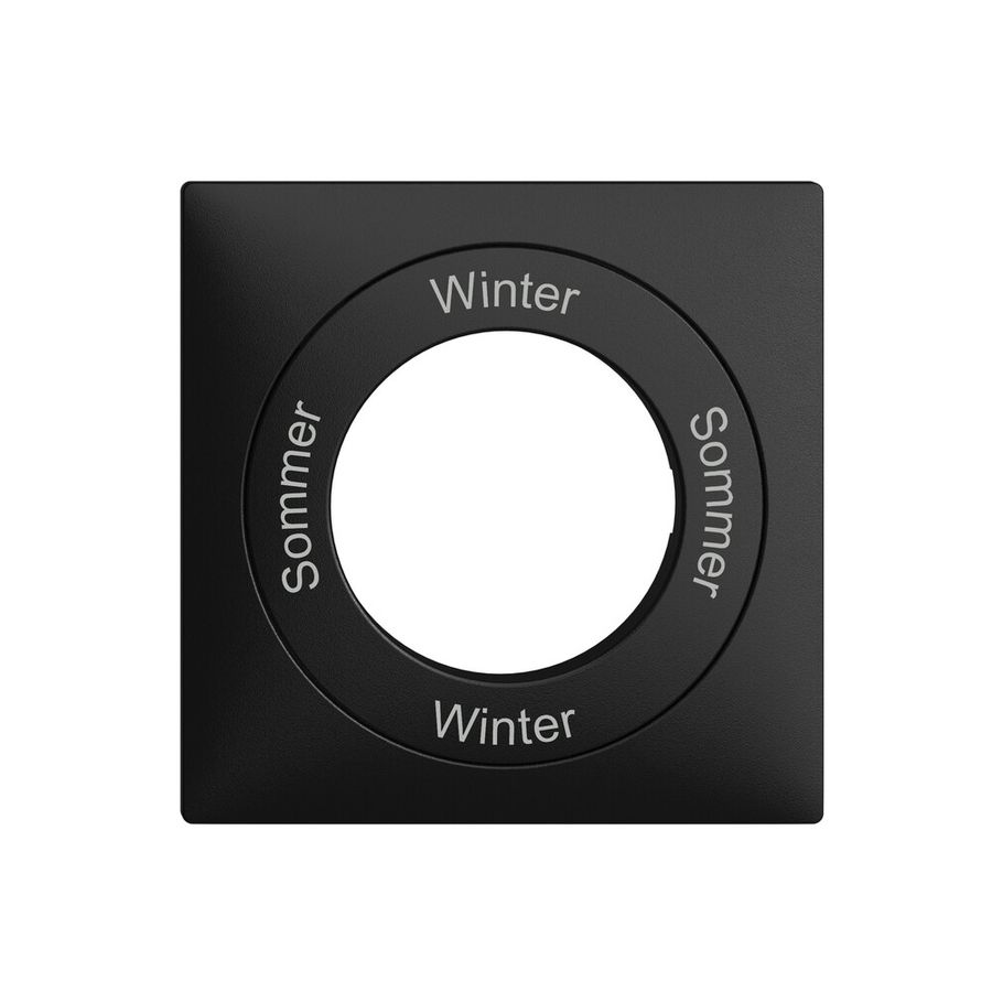 Kit frontal Sommer-Winter-Sommer-Winter EDIZIOdue 60×60mm noir