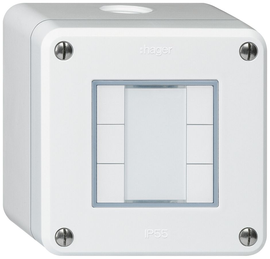 AP-Taster robusto Q KNX 6× s/e-link weiss