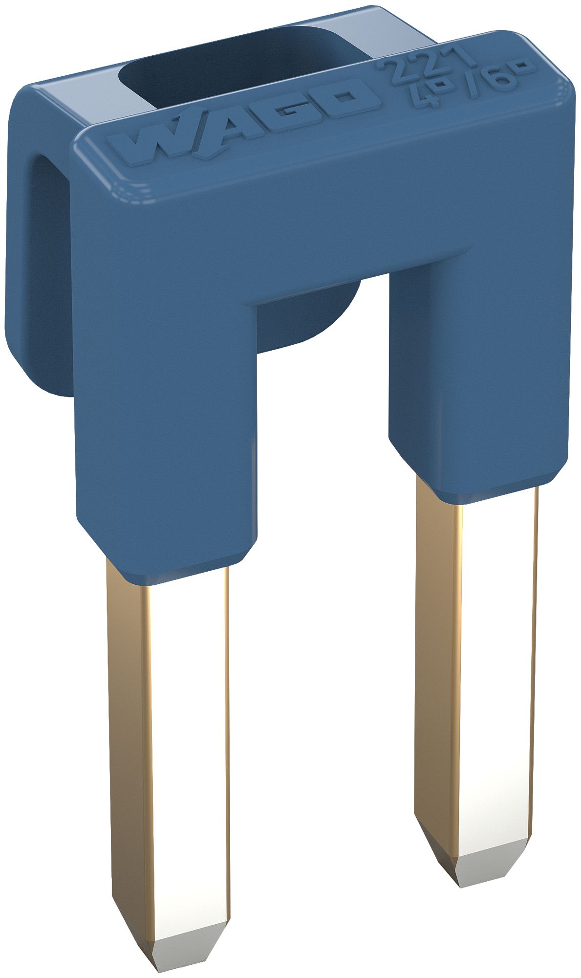Leitungsbrücker WAGO 221 mit Verriegelungsfunktion 2L 41A blau