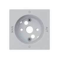 Frontplatte kallysto 0-Man-0-Aut. 60×60mm für Drehschalter S2 hellgrau