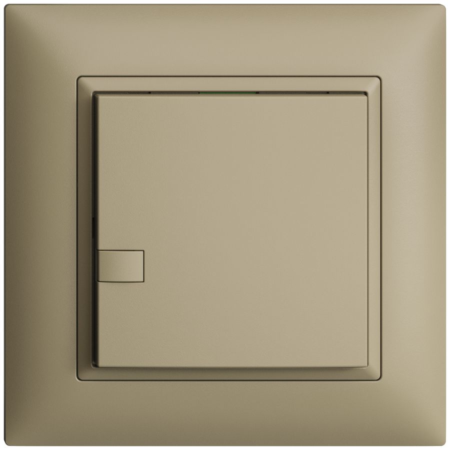 Poussoir ENC KNX 1× EDIZIOdue sand RGB sans LED