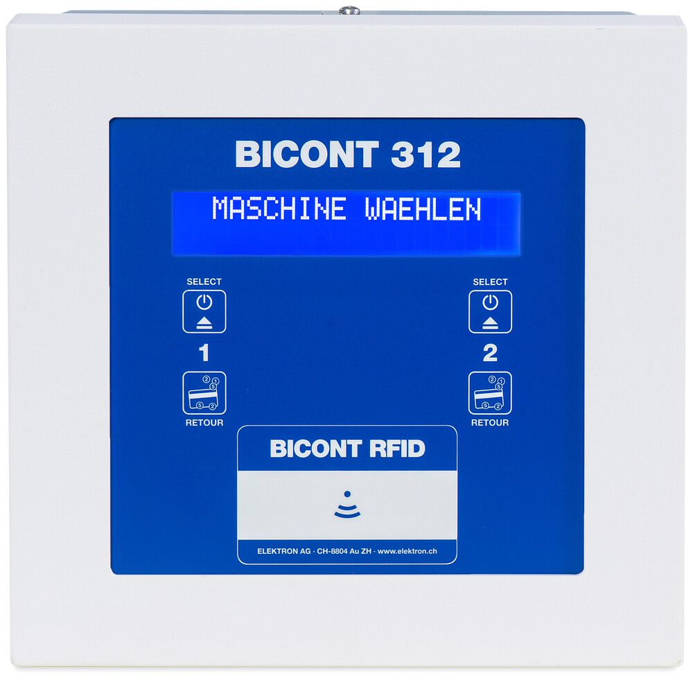 AP-Gebührenautomat Bicont 312, RFID-Card, IP21, 2×16A, 2×11kW, für 2 Geräte