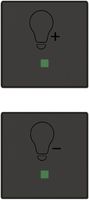 Tastenset ABB free@home anthrazit Dimmer