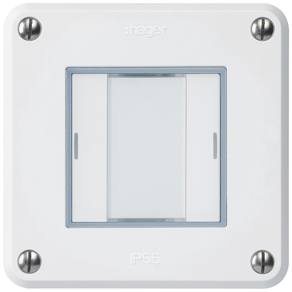 UP-Taster robusto C KNX 2× RGB LED s/e-link weiss
