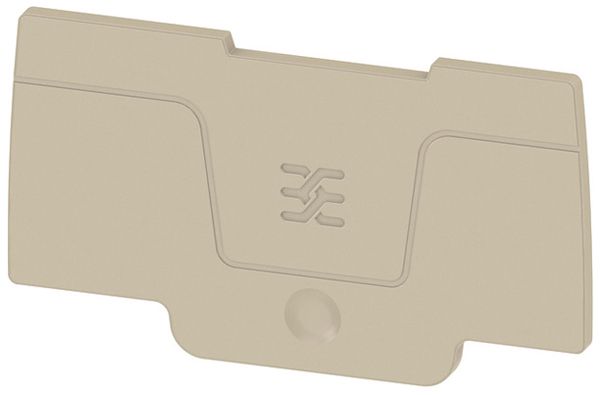 Abschlussplatte Weidmüller SEP 2C 4mm² 2mm V0 beige