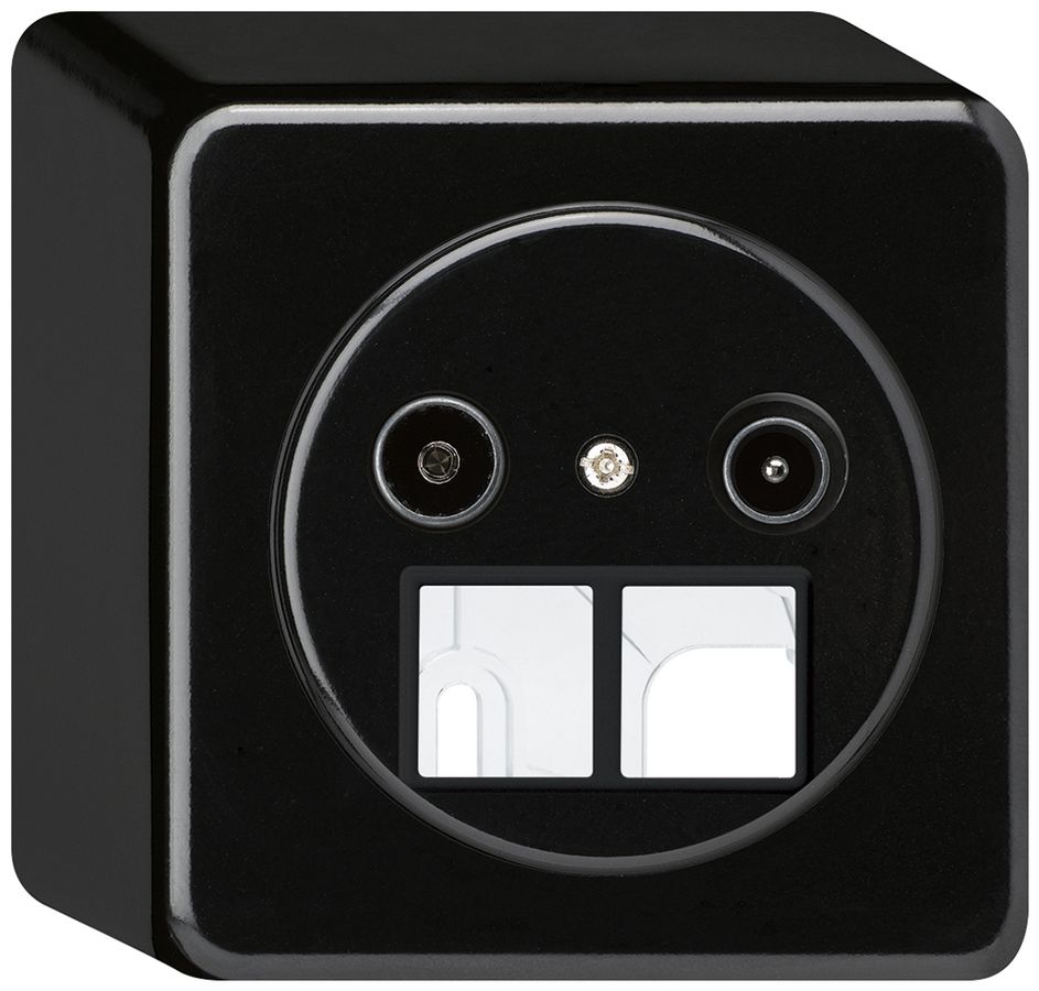 Presa d'antenna AP TV-R HMS basico 19dB nero