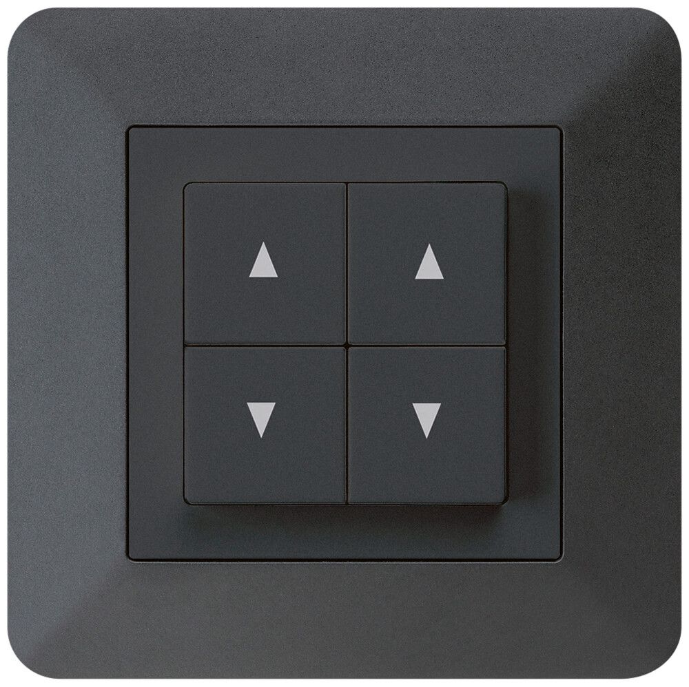 UP-Storenschalter kallysto.trend schwarz mit 4 Funktionstasten