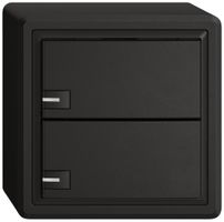 AP-Universaltaster EDIZIO.liv UNI SNAPFIX® m.LED RGB 2× 1-Tbed.sz