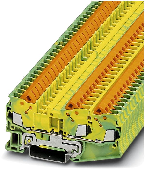 Morsetto pass.0.5…2.5mm² verde/giallo connessione rapido QTC 2.5-TWIN-PE