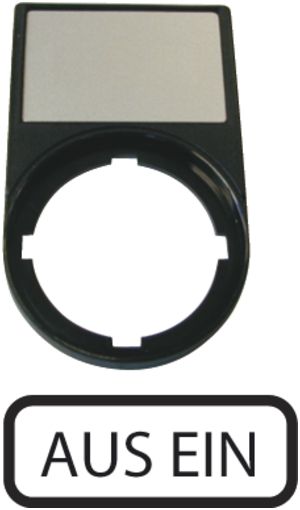 Portaplacchetta ETN RMQ Aus-Ein nero