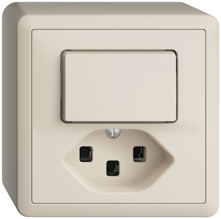 AP-Kombination 6/1L+T23 16A EDIZIOdue crema