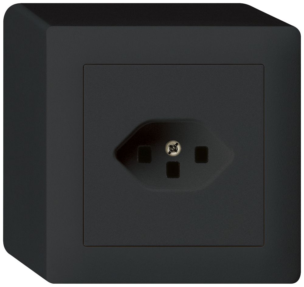 Prise AP kallysto T23 noir bornes enfichables