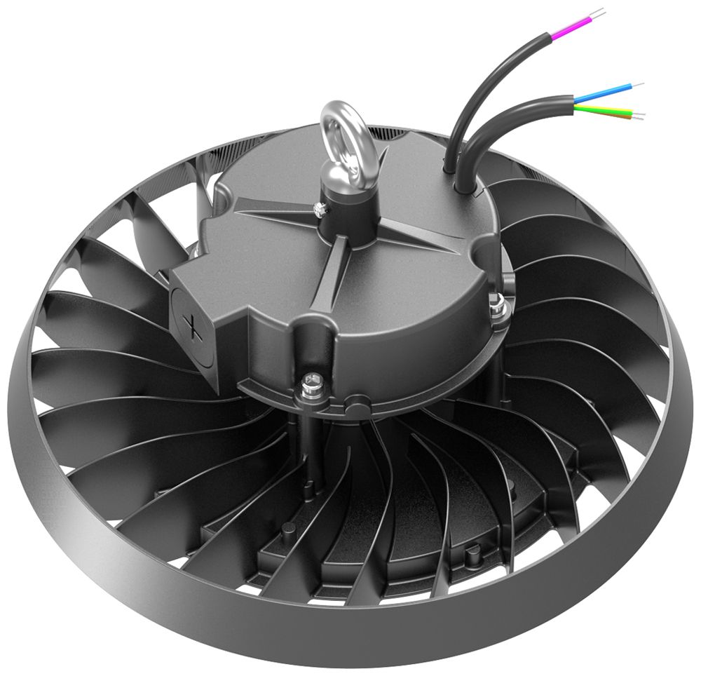 Proiettore capannone LED ELBRO 100…200W 32800lm 3000…5000K IP65 Ø310×160mm nero