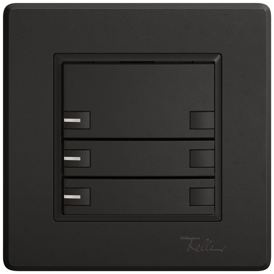 Poussoir KNX RGB ENC EDIZIO.liv SNAPFIX® capteur temp.RGB-LED 3× comm.2T no