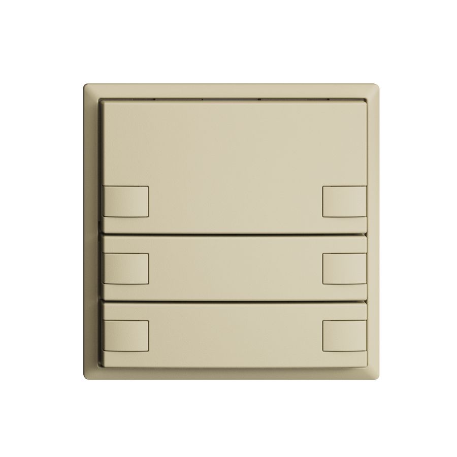 Poussoir ENC KNX 3× EDIZIOdue vanille RGB sans LED