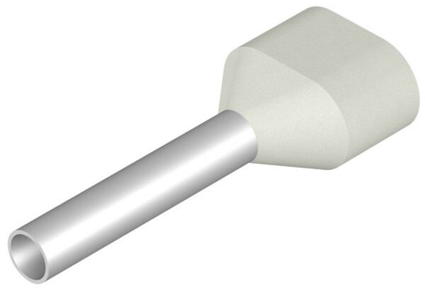 Capocorda doppio Weidmüller H isolato 2×0.75mm² 10mm bianco sciolto