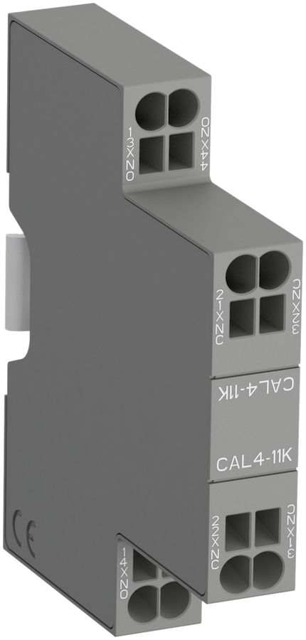 Hilfskontaktblock ABB CA4-04MK, 4Ö 4A AC-15, frontal Push-In-Anschluss